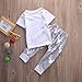 Little Boys Short Sleeve Letters Print T-Shirt and Cross Pants Outfit