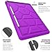 Poetic TurtleSkin iPad Pro 12.9 Rugged Case Heavy Duty Protection Silicone Sound-Amplification for iPad Pro 12.9 (1st Gen 2015) / iPad Pro 12.9 (2nd Gen 2017) Purple