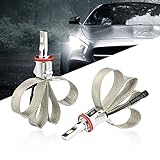 Led Headlights H11 H8 CREE 4800LM 6500K Fanless Cool White Headlight Bulbs Conversion Kit