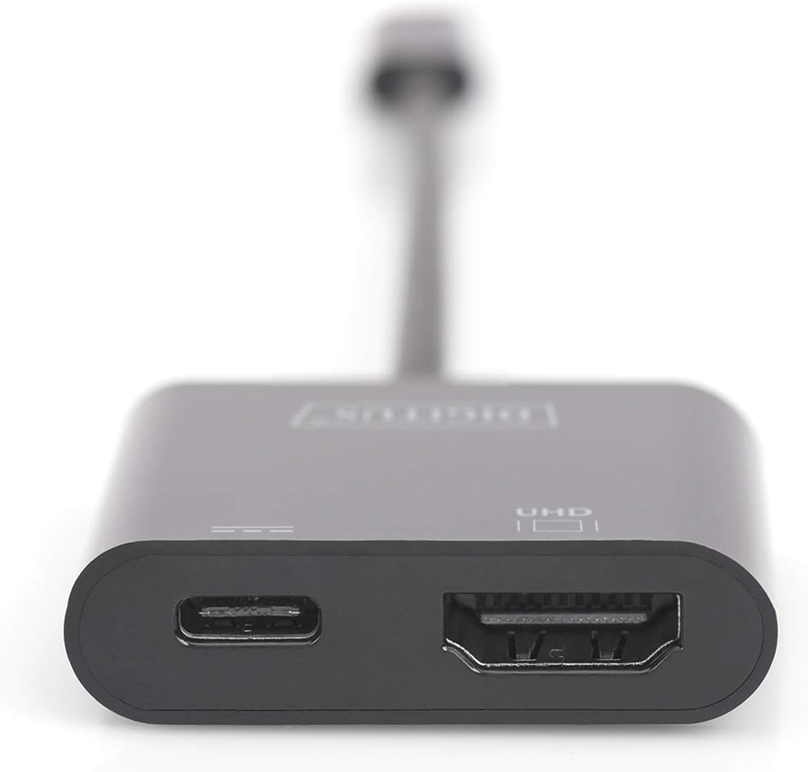DIGITUS USB Type C to HDMI Adapter, 4K/60Hz + USB C (PD), black - Image 5
