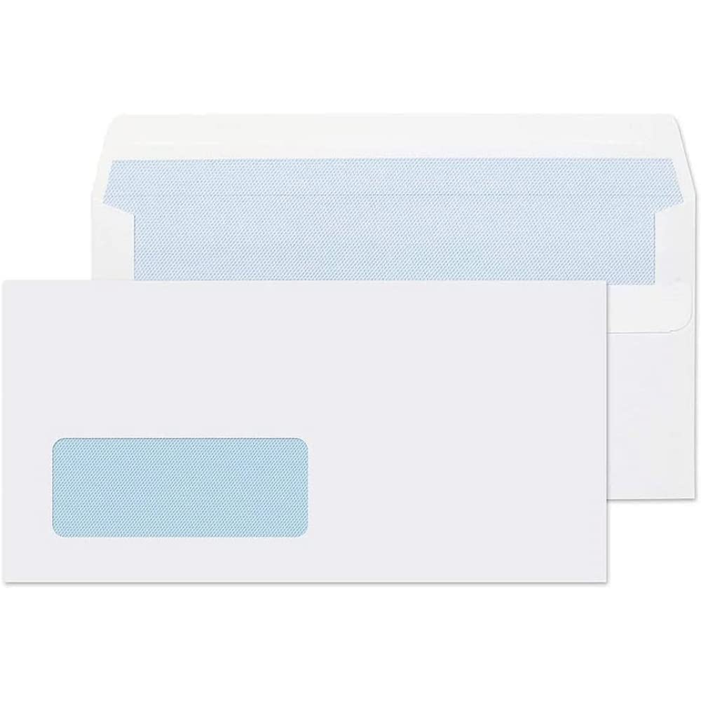 Q-Connect DL Envelopes Window Self Seal 90gsm White (Pack of 1000) KF3481