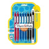 Paper Mate InkJoy 300RT Retractable Ballpoint Pens, Medium Point, Black/Red/Blue Ink, 8 Pack (1945918)