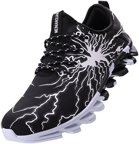 BRONAX Boys Fashion Sneakers for Walking Jogging Athletic Sport Running Gym Workout Fitness Training Trend Street Casual Tennis Black Size 6