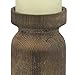Stonebriar Industrial Wooden Pillar Candle Holder, Rustic Home Decor Accents for Dining Room, Living Room, Bathroom, and Bedroom, Small