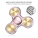 Fidget Spinner Metal,Aemotoy Hand Spinner 5 - 7 Minutes Spin Time Stainless Steel Bearing Tri-spinner Fidget Toy Stress Reducer Autism ADD ADHD EDC Focus Anxiety Relief Toys- Rose Gold
