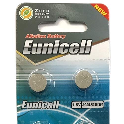 2 x Eunicell AG9 / LR936 / G9 / SR936W 1.5v Alkaline Cell Battery Batteries NEW