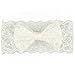 Zapire 8pcs Lace Bows Baby Headbands for Baby Girl Headbands Hair Accessories - Soft Elastic Flower Bows Hair Band (8pc Lace Bow)