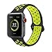 AdMaster Apple Watch Bands 38mm,Soft Silicone Replacement Wristband for iWatch Apple Watch Series 1/2/3 - S/M Black/Volt