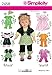 Simplicity Sewing Pattern 2458 Doll Clothes, One Size