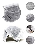 CTKcom Breathe Healthy Disposable Earloop Masks Medical Surgical Four Layer Activated Carbon Filter Face Masks (100 Pcs)