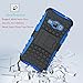 J1 2016 Case, Galaxy Amp 2 Case, Galaxy Express 3 Case, Viodolge [Shockproof] Hybrid Tough Rugged Dual Layer Protective Case Cover with Kickstand for Samsung Galaxy J1 2016 / Amp 2 / Express 3 (blue)