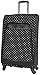 Kenneth Cole Reaction Dot Matrix Lightweight Expandable 4-Wheel Spinner Luggage, Black, 28-Inch Checked