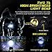 LETOUR LED Bike Light, Rechargeable Super Bright IPX6 Waterproof Bicycle Accessories Horn Speaker 2000mAh 800 Lumens Glare Flashligh
