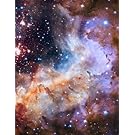 Stars+Sky Notebook: Narrow Ruled | 8.5" x 11" | 70 Sheet