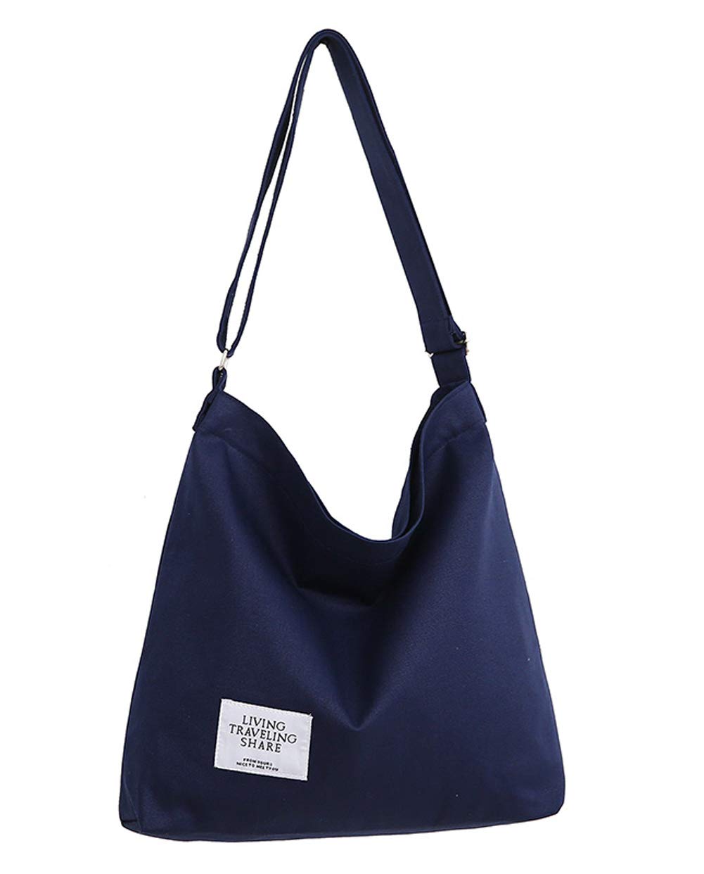 Covelin Women's Retro Large Size Canvas Shoulder