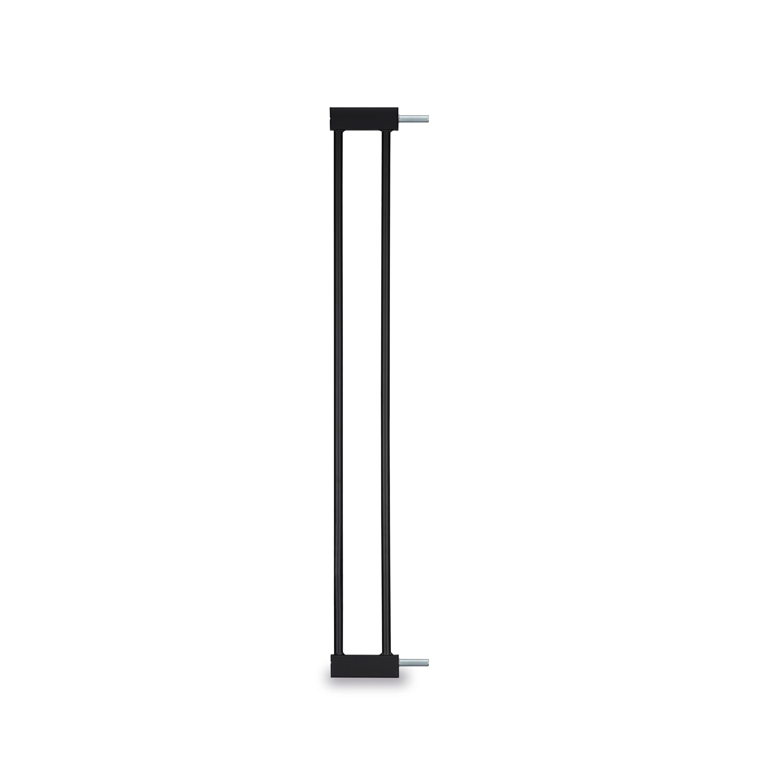 hauck 9 cm Safety Gate Extension, Black - with Connectors for Pressure Fit Door Gates & Stair Gates Open N Stop 2, Autoclose N Stop, Open N Stop KD, Metal