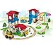 Fisher-Price Wonder Makers Slide & Ride Schoolyard - 75+ Piece Building and Wooden Track Play Set for Ages 3 Years & Up
