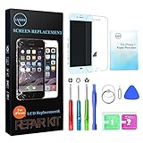 LYESS LCD Touch Screen Digitizer Replacement for iPhone 7 4.7 Inch -White with 3D Touch Frame Assembly, Repair Tools Kit and Instructions