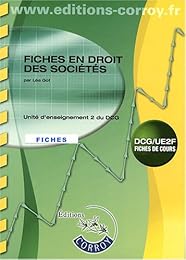 Fiches en droit des sociétés