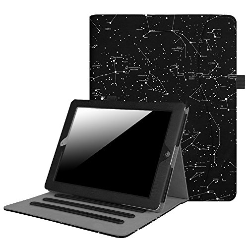 Fintie iPad 2/3/4 Case [Corner Protection] - [Multi-Angle Viewing] Folio Smart Stand Cover with Pocket, Auto Sleep / Wake for Apple iPad 2, iPad 3 & iPad 4th Gen with Retina Display, Constellation