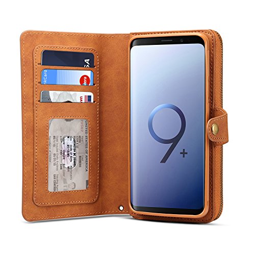 image for Spaysi Samsung Galaxy S9 Plus Zipper Wallet Case for Women Handbag S9 