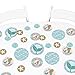 Big Dot of Happiness Let's Be Mermaids - Baby Shower or Birthday Party Giant Circle Confetti - Party Decorations - Large Confetti 27 Count