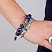 Silpada 'Beach House' Natural Howlite, Lapis, & Amazonite Cuff Bracelet in Sterling Silver, 6.25