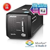 Plustek OpticFilm 8200i AI - 35mm Film & Slides Scanner. IT 8 Calibration Target + SilverFast Ai Studio 8.8, 7200 dpi Resolution 64Bit HDRi , Mac/PC
