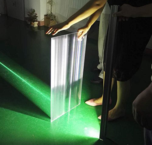 1-Pack Linear Fresnel Lens 750*300mm Focal Length 300mm,Focal is a line,Optical Linear Lens for solar project,small focus high light transmittance By SIX SEASONS TECH