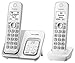 Panasonic DECT 6.0 Expandable Cordless Phone with Answering Machine and Smart Call Block - 2 Cordless Handsets - KX-TGD532W (White) primary