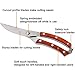 7TECH Multipurpose Poultry Shears Heavy Duty Kitchen Scissors Stainless Steel Bone Shears Spring Loaded - Sharp Blade - Safety Clip - Wooden Handle - Rust Free - Great for Poultry, Fish, Chicken, Beef