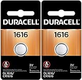Duracell 1616 DL1616 CR1616 DL1616B2PK Coin Cell