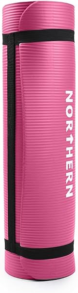 Fashion Thirsty Northern Yoga Mat 10mm Non Slip Large Surface Carry Strap view 2