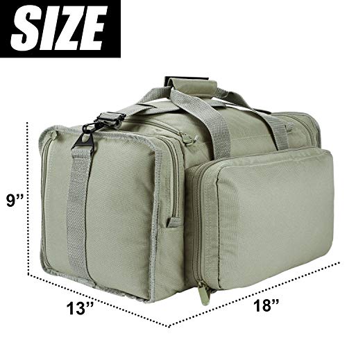 SoarOwl Tactical Gun Range Bag，Pistol Shooting Range Duffle Bag Gun
