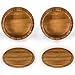 Yellow Mountain Imports Bamboo Go Bowls (Gosu) and Carrying Bag for Go Game Stones - 5.8 x 3.9-Inch