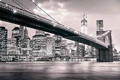 Amazon Com Bridges Brooklyn Bridge Brooklyn East River Manhattan New York City P Poster Art Print On Canvas 30xinch Posters Prints