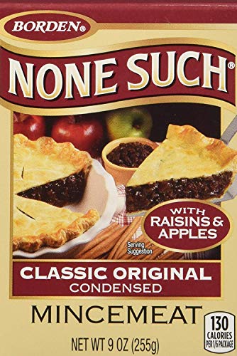 Borden None Such Condensed Mincemeat, Apples and Raisins, 9-ounce Box - Pack of 8 Boxes
