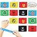 Superhero Slap Bracelets for Kids Boys & Girls Birthday Gifts Party Supplies Favors Wristband Accessories Wrist Strap (12 pack)