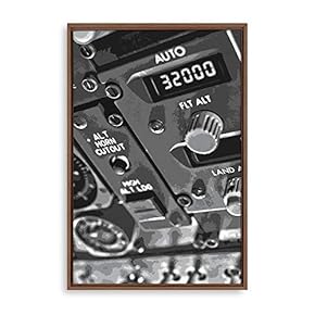 Framed Aviation Machinery Home Artwork for Living Room Bedroom