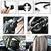 MATCC Car Coat Hanger,Rubber Coated Car Seat Headrest Coat Suit Jacket Clothes Hanger Black