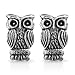 925 Sterling Silver Tiny Detailed Owl Bird 8 mm Post Stud Earrings