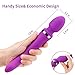 Vibrator,Patekfly Rechargeable Waterproof Smart Wand Massager for Stimulating Women Clit G | Medical SOFE Silicone Vibrator | 3 Powerful Speeds & 10 Pulsating Patterns