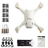 HOBBYTIGER Hubsan X4 H107C+ Plus Spare Parts Crash Pack Kit 520mAh Battery Motor Prop Body Shell