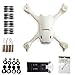 HOBBYTIGER Hubsan X4 H107C+ Plus Spare Parts Crash Pack Kit 520mAh Battery Motor Prop Body Shell