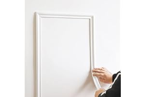 TriMold Peel and Stick Chair Rail Molding, Self-Adhesive Wall Trim for Home Decoration & Wall Protection, 3m x 6cm