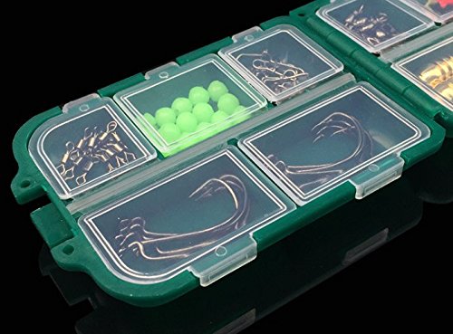 MilepetUS 83PCS Fishing Accessories Kit for Texas Rig,Including Bullet Sinker,Hook,Spoon,Hooks Keeper,Snap Swivels,Split Ring, Beads,Fishing Tackle Set With Tackle Box for Rock Sea Fishing - Thumbnail 2