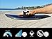 SLYDE Carbon Black Wedge Body Surfing handboard/Handplane with Embedded Camera Attachment, Leash Plug and Adjustable handstrap (Black and Grade A Carbon)