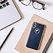 LOHASIC for iPhone Xs Case, Leather Luxury Anti-Slip Grip Scratch Resistant Protective Cover for iPhone X (2018) - Navy Blue