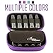Aroma Outfitters Essential Oil Carrying Case. Premium Storage Protection & Organizer for Roller Bottles. Carry Case Protects up to 10 Roller Balls and Sample Drams - Perfect for Travel (Purple)