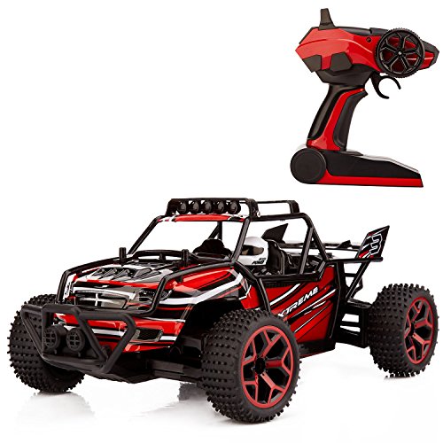 coche velocidad 20km/h 1/18 50 metros de radiocontrol 20 mins de duracion 4WD carrera electrica...